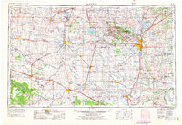 1955 Map of Lawton, 1976 Print