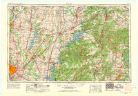 1958 Map of Tulsa, 1968 Print
