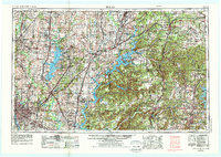 1958 Map of Tulsa, 1988 Print