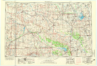 1955 Map of Woodward, 1973 Print