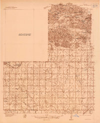 preview thumbnail of historical topo map of Cache, OK in 1937