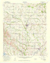 1956 Map of Apache, 1960 Print