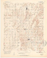 1951 Map of Binger, 1952 Print