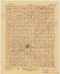 1916 Map of Bristow, 1948 Print