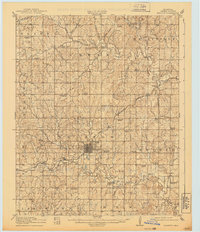 1916 Map of Bristow, 1939 Print