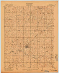 1916 Map of Bristow, 1919 Print