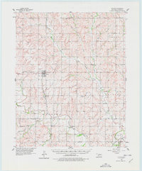 1957 Map of Custer County, OK, 1978 Print