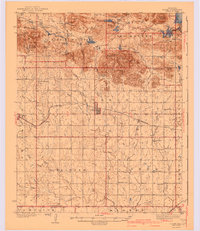 1942 Map of Tillman County, OK