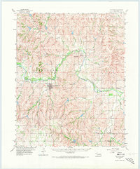 1960 Map of Cheyenne, 1973 Print