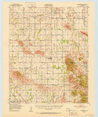 1949 Map of Cooperton, 1953 Print