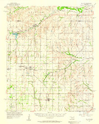 1957 Map of Dill City, 1958 Print