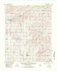 1957 Map of Dill City, 1984 Print