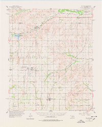 1957 Map of Dill City, 1978 Print
