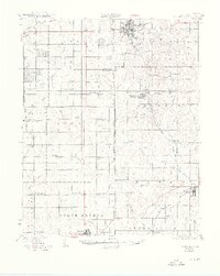 1931 Map of Drumright, 1949 Print