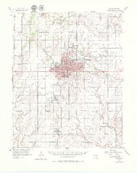 1956 Map of Enid, 1979 Print