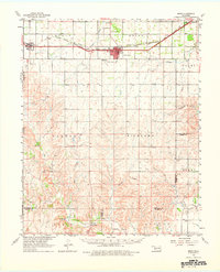 1961 Map of Erick, OK, 1976 Print