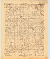 1916 Map of Foraker, 1945 Print