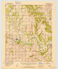 Download a high-resolution, GPS-compatible USGS topo map for Fort Cobb, OK (1952 edition)