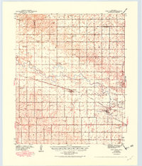 1941 Map of Fort Reno, 1949 Print