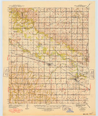 1941 Map of Fort Reno, 1949 Print