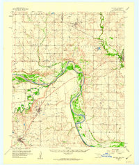 Download a high-resolution, GPS-compatible USGS topo map for Hastings, OK (1959 edition)