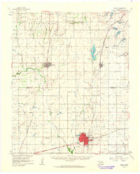 1961 Map of Hobart, 1962 Print