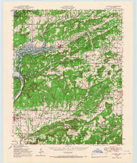 Download a high-resolution, GPS-compatible USGS topo map for Hulbert, OK (1967 edition)