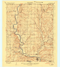 1935 Map of Kaw