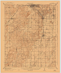 1916 Map of Kiefer, OK, 1943 Print