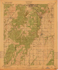 preview thumbnail of historical topo map of Kiefer, OK in 1916