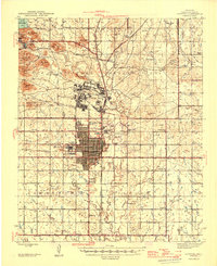 Download a high-resolution, GPS-compatible USGS topo map for Lawton, OK (1946 edition)