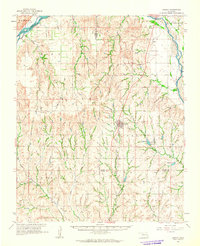 1961 Map of Dewey County, OK, 1963 Print