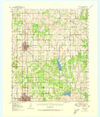 1950 Map of Stephens County, OK, 1973 Print