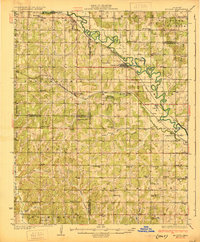 1930 Map of McLoud
