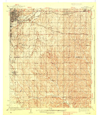 1938 Map of Choctaw, OK
