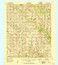 Download a high-resolution, GPS-compatible USGS topo map for Nellie, OK (1953 edition)