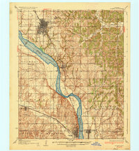 1936 Map of Norman