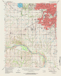 Download a high-resolution, GPS-compatible USGS topo map for Oklahoma City, OK (1984 edition)