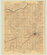1936 Map of Pawnee