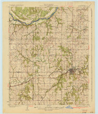 1936 Map of Pawnee