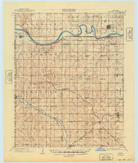 1909 Map of Perkins, 1949 Print