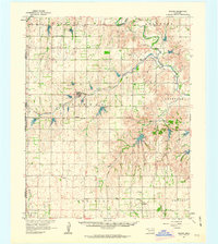 1961 Map of Reydon, OK, 1963 Print
