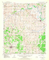 Download a high-resolution, GPS-compatible USGS topo map for Rush Springs, OK (1967 edition)