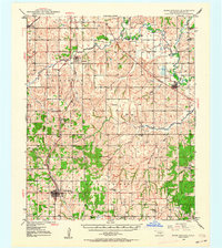 1949 Map of Rush Springs, OK, 1964 Print