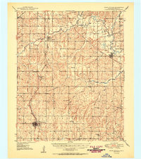 Download a high-resolution, GPS-compatible USGS topo map for Rush Springs, OK (1950 edition)