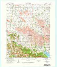 Download a high-resolution, GPS-compatible USGS topo map for Saddle Mountain, OK (1960 edition)
