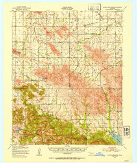 1950 Map of Saddle Mountain, 1953 Print