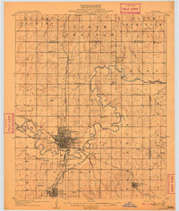 1909 Map of Shawnee, OK