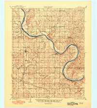 1931 Map of Skedee, OK, 1949 Print