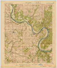 preview thumbnail of historical topo map of Skedee, OK in 1931